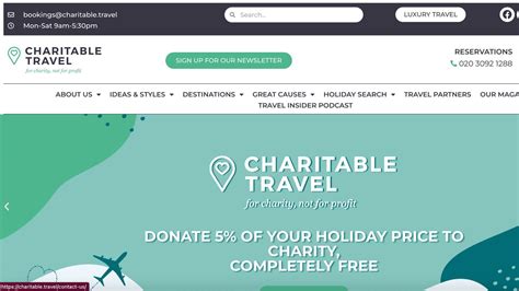 charitable travel|tourism charities.
